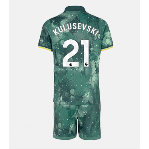 Fotbalové Dres Tottenham Hotspur Dejan Kulusevski #21 Dětské Alternativní 2024-25 Krátký Rukáv (+ trenýrky)